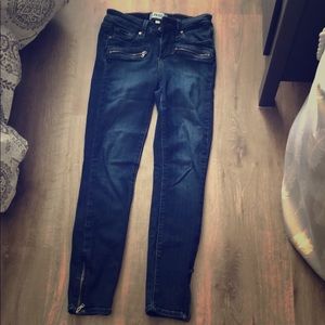 Skinny jeans by Paige with zipper bottom